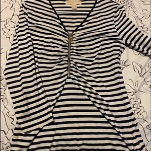 michael kors dressy striped shirt